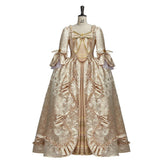 Elegant Victorian Rococo Princess Dress - Women's 3/4-Sleeve Maxi Gown for Halloweez, Parties, Performances - Halloweez